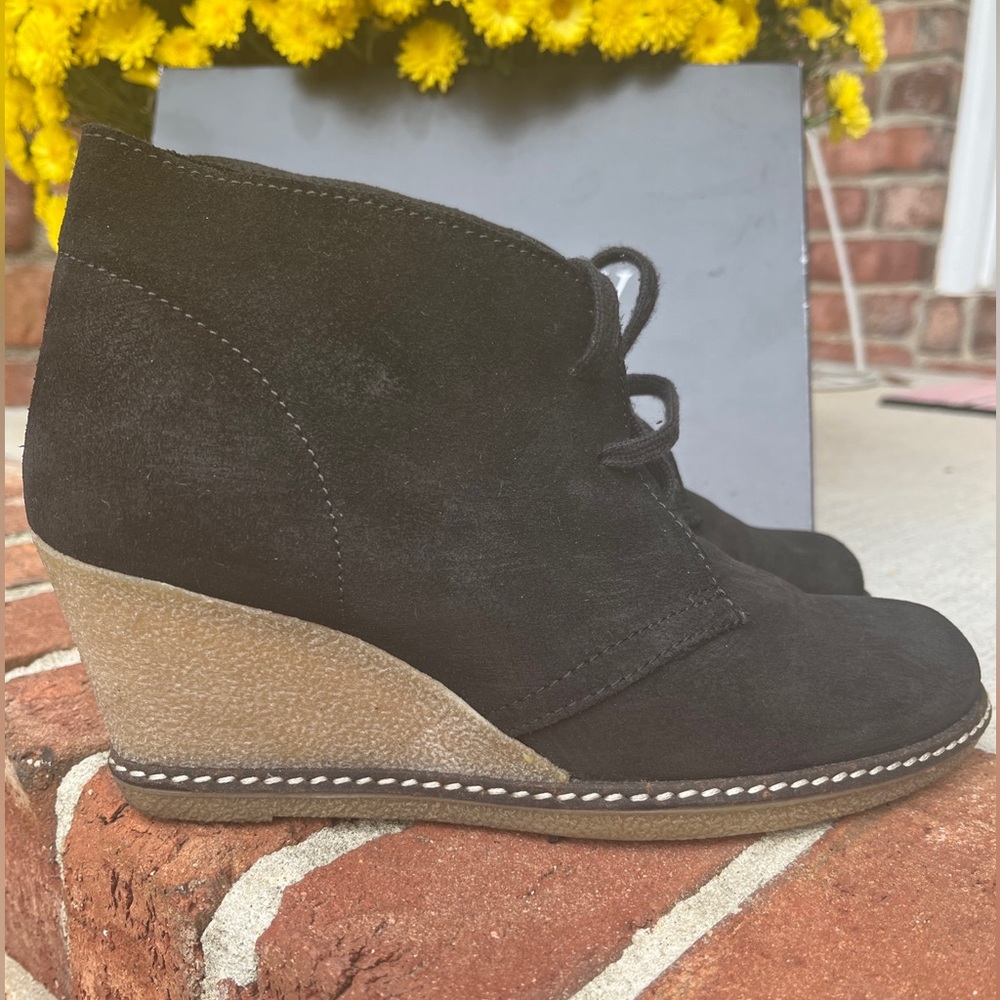 J Crew Macalister Black Ankle Boot Booties Size 8 EUC